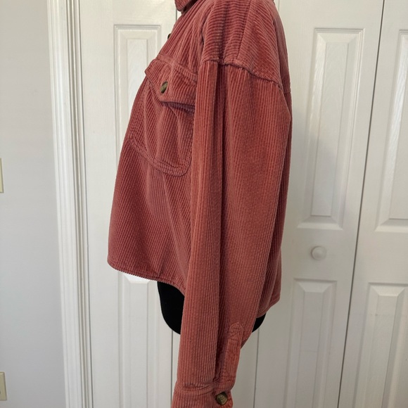 American Eagle Outfitters Rust Corduroy Utility Jacket - Picture 6 of 8
